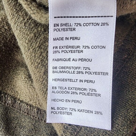 Untuckit Mens Medium Sweatshirt Parkson Snap Fleece Green Long Sleeve - Picture 9 of 10